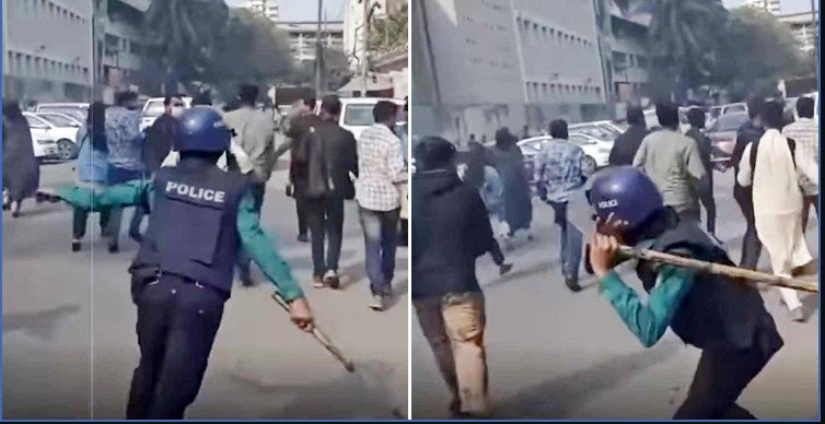 আন্দোলনকারীদের না পেটানো সেই পুলিশ সদস্য পাচ্ছেন রাষ্ট্রপতি পদক