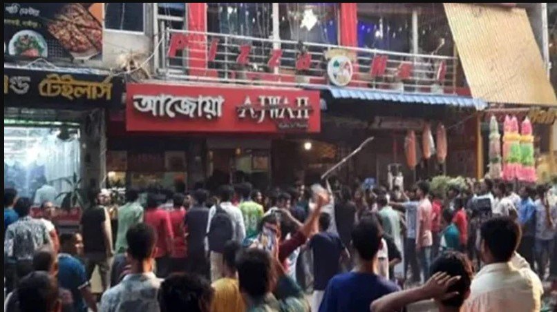 ‘মার্চ ফর গাজা’ মিছিল শেষে হোটেল-গার্মেন্টস-মিষ্টির দোকানে হামলা ও ভাঙচুর