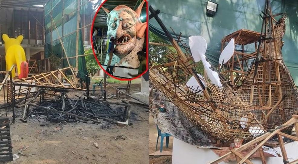 ঢাবির শোভাযাত্রার মোটিফে আগুন: আরবি বিভাগের শিক্ষার্থী রাকিব শনাক্ত