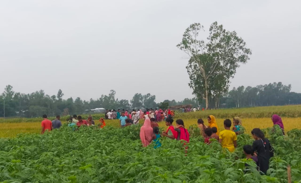 পাট ক্ষেত মুখমন্ডল পুড়িয়ে ফেলা অজ্ঞাত নারীর মরদেহ উদ্ধার
