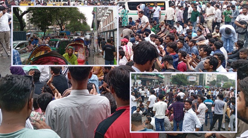আজও শাহবাগ মোড় অবরোধ, আশপাশের এলাকায় তীব্র যানজট
