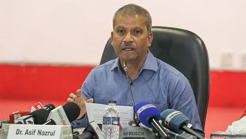 বিতর্কিত মন্তব্যের পর দুঃখ প্রকাশ করলেন আইন উপদেষ্টা আসিফ নজরুল