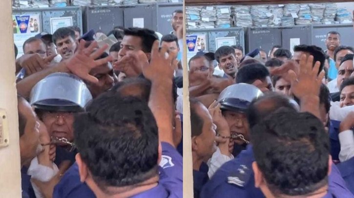 নারায়ণগঞ্জ আদালতে সাবেক আইনমন্ত্রী আনিসুল হকের ওপর হামলা