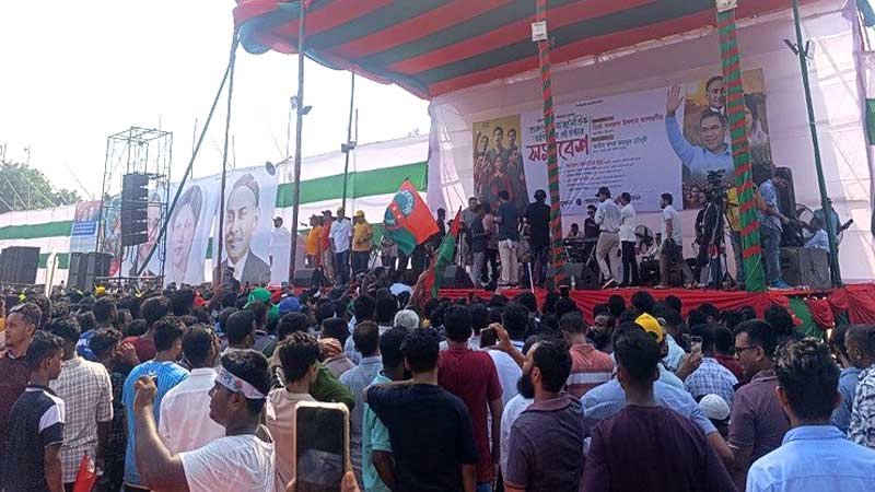 বিএনপির সমাবেশে তারুণ্যের উচ্ছ্বাস
