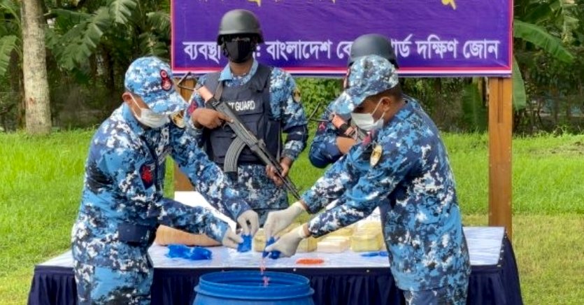 ভোলায় প্রায় ৫ কোটি টাকা মূল্যের মাদকদ্রব্য ধ্বংস