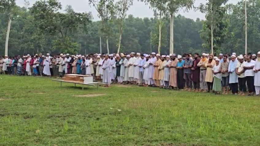 বিমান বিধ্বস্তে নিহত হুমাইরার দাফন টাঙ্গাইলে সম্পূর্ণ