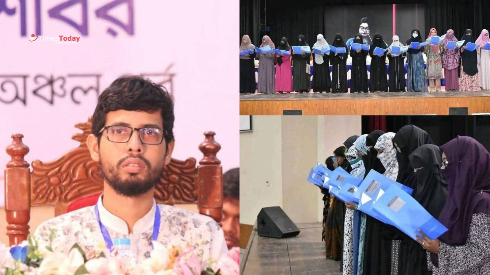 হিজাব নিয়ে কটাক্ষকারী ব্যক্তিরা দেখো, আমাদের বোনেরা শপথ নিচ্ছে: রাকসু ভিপি!