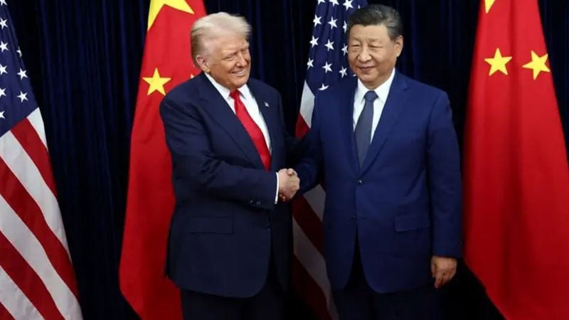 বুসানে ডোনাল্ড ট্রাম্প ও শি জিনপিংয়ের বৈঠক শুরু