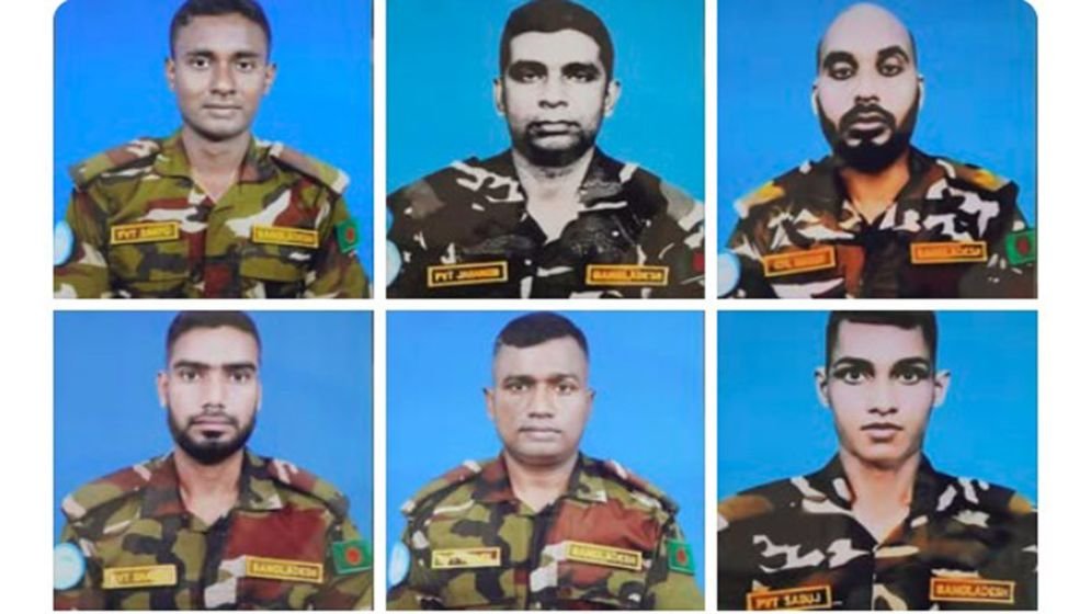 নিহতদের নেমপ্লেট পরে বিজয় দিবসে প্যারাট্রুপিং করবেন ৬ শান্তিরক্ষী