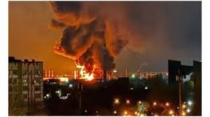 ইউক্রেনের ড্রোন হামলা রাশিয়ার তেল শোধনাগারে