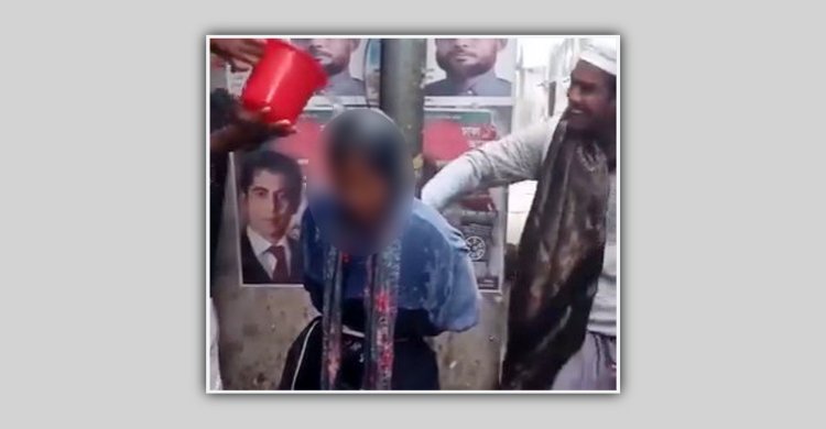 গুলশানে নারীকে বৈদ্যুতিক খুঁটিতে বেঁধে নির্যাতন, আটক ৫